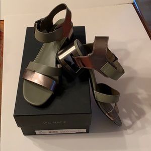 VIC MATIE - Italian Sandal with Perforated Heel